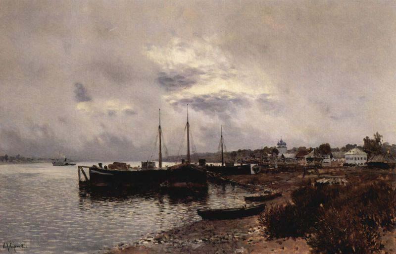 Isaac Levitan Shore Norge oil painting art